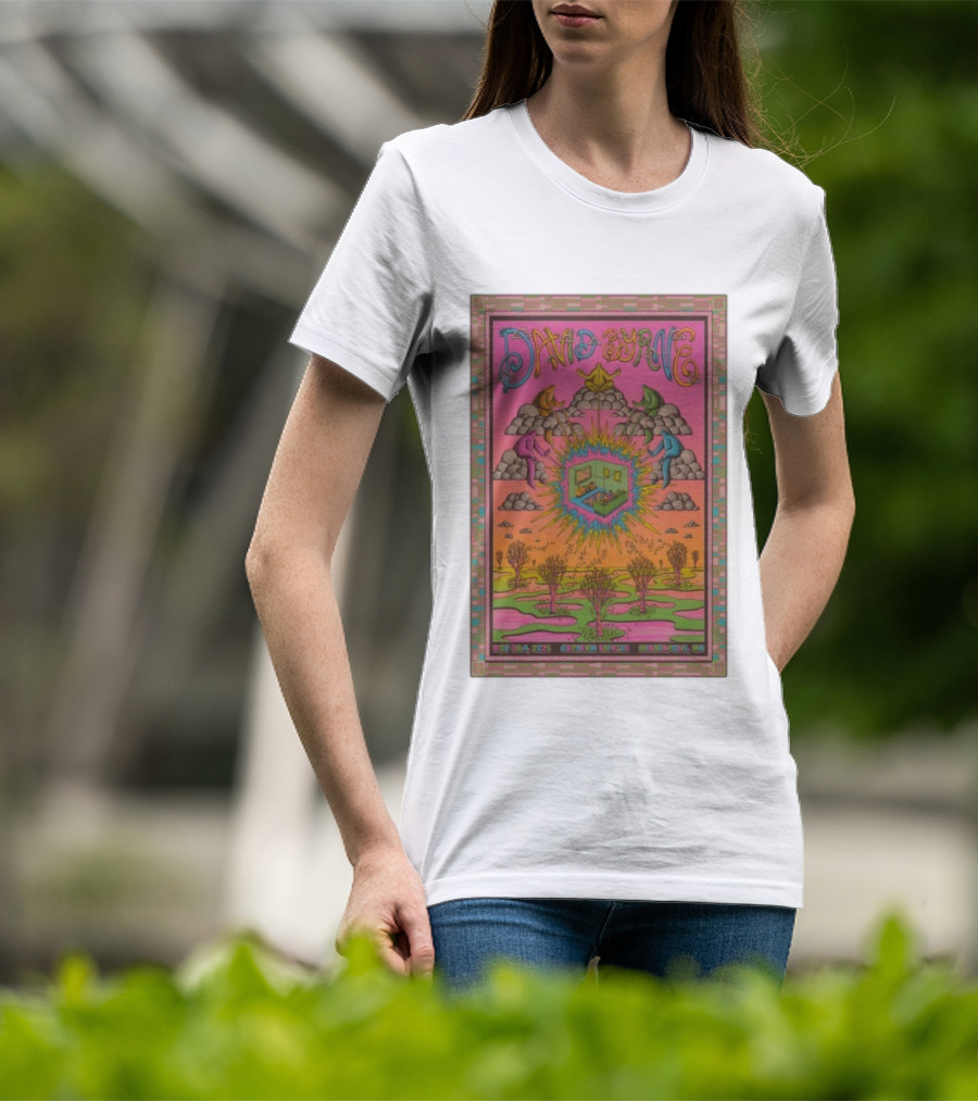 David Byrne Psychedelic Orpheum Theatre Minneapolis MN November 3-4 2025 Vibrant Event Imagery T-Shirt