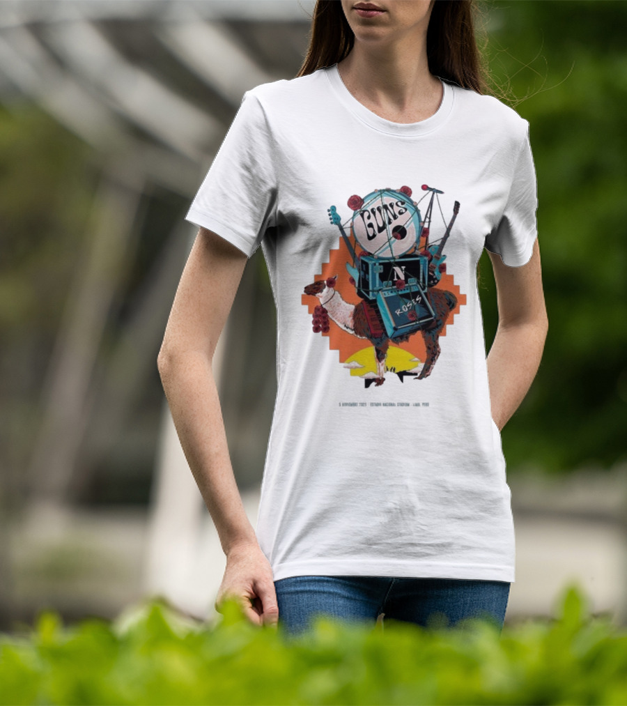Guns N Roses Live In Lima Peru Estadio Nacional 5 Noviembre 2025 T-Shirt