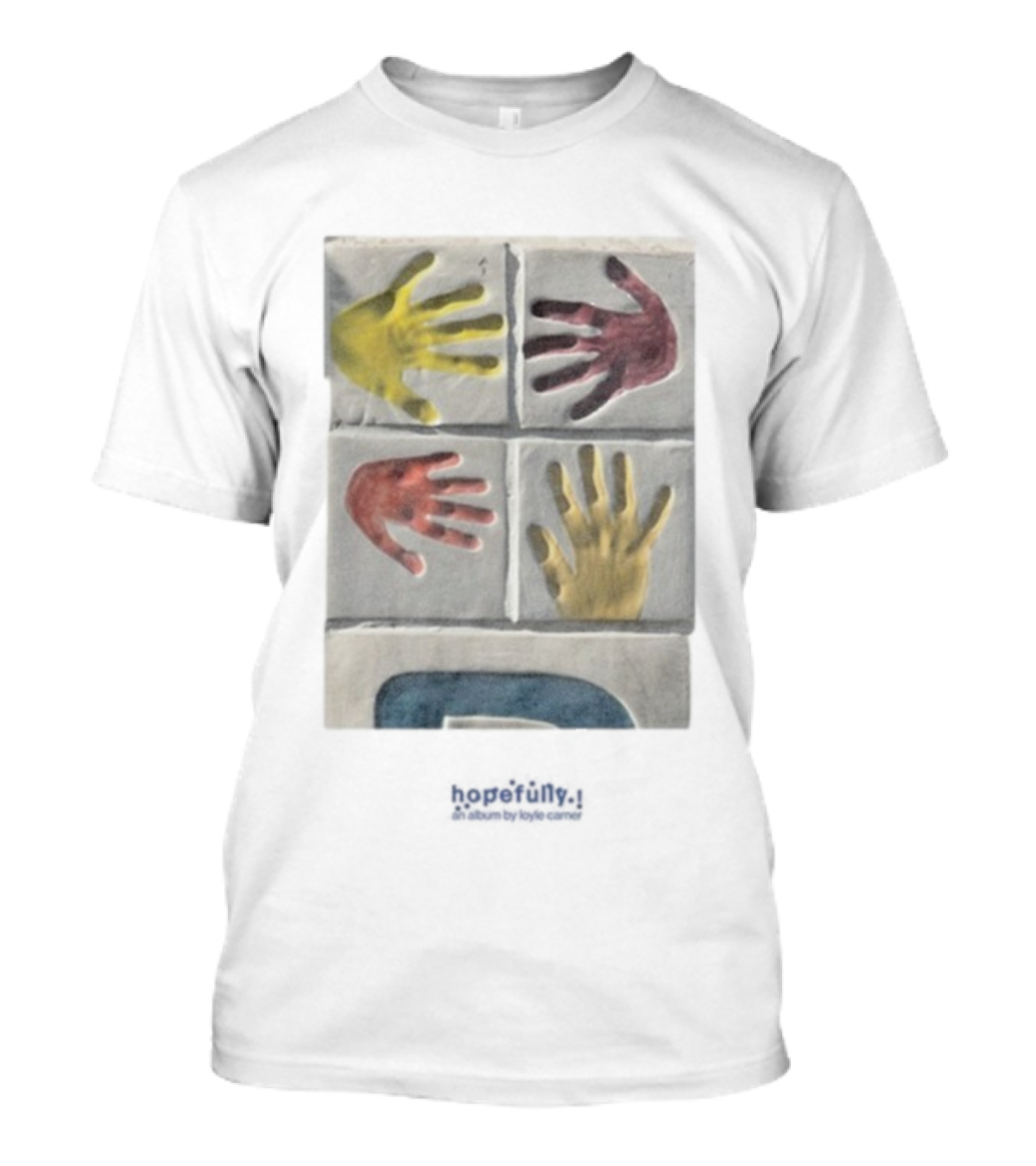 Loyle Carner Hopefully Hands Colorful Handprints T-Shirt
