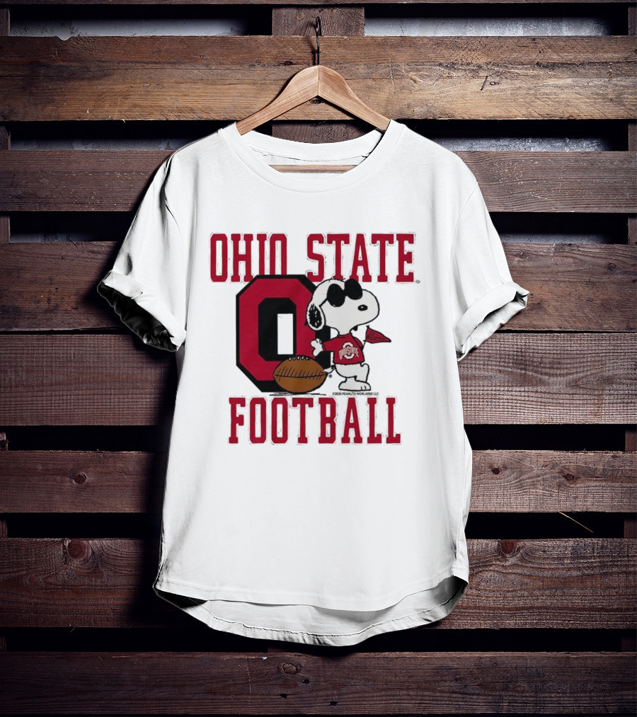 Ohio State Football Snoopy Joe Cool Peanuts Buckeyes Go Buckeyes T-Shirt