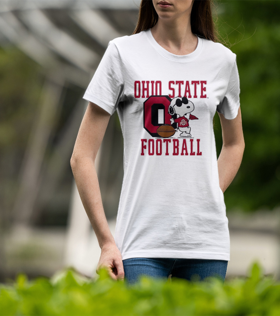 Ohio State Football Snoopy Joe Cool Peanuts Buckeyes Go Buckeyes T-Shirt