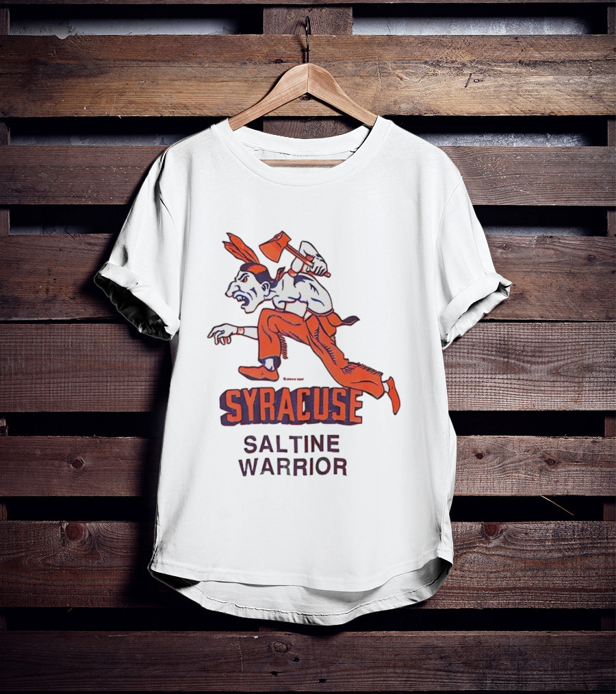 Syracuse Saltine Warrior Vintage Mascot Image T-Shirt