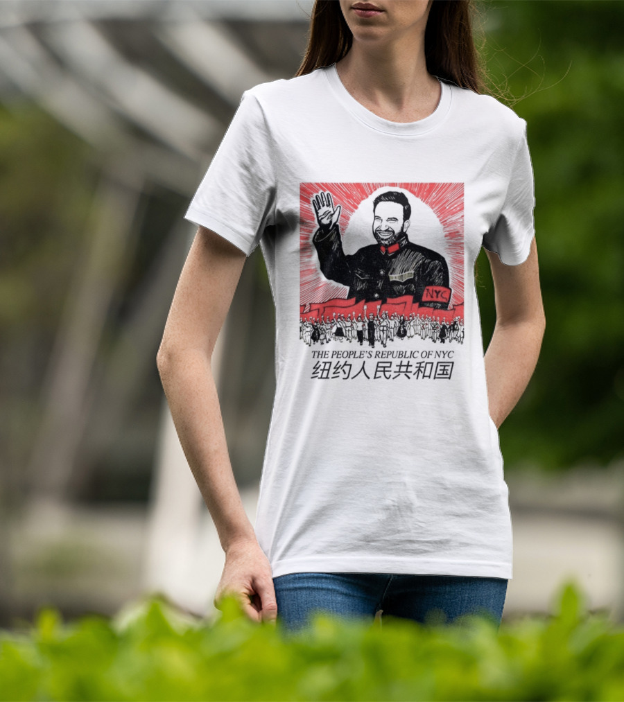 Zohran Mamdani People's Republic Of NYC Chinese Characters Political NYC T-Shirt
