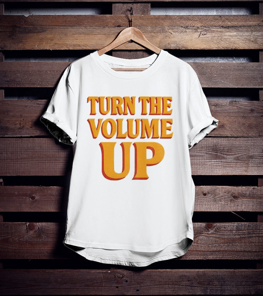 TURN THE VOLUME UP Zohran Mamdani Political Activism Apparel T-Shirt