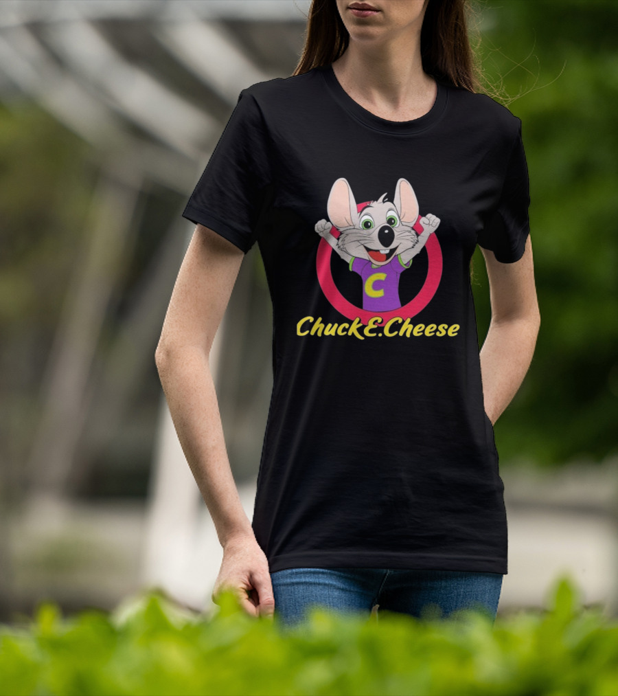 Chuck E Cheese Celebratory Character Circle T-Shirt