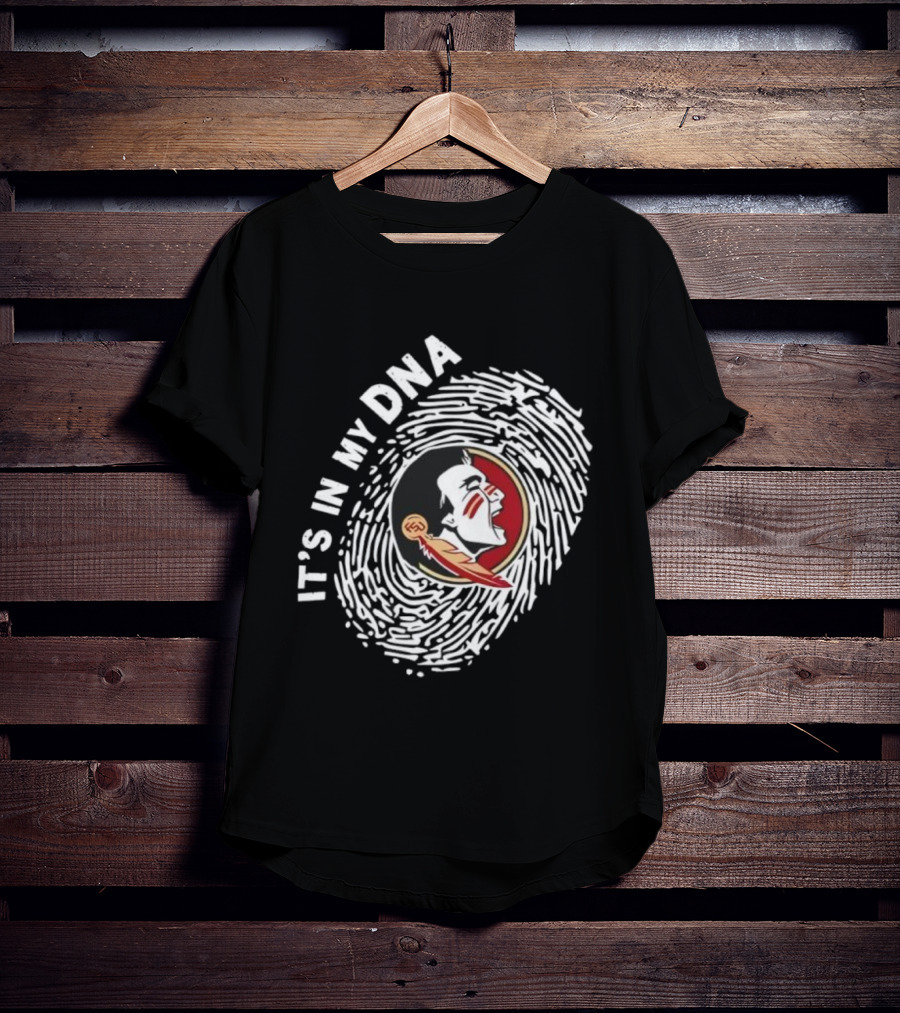 Florida State Seminoles It's In My DNA Fingerprint T-Shirt