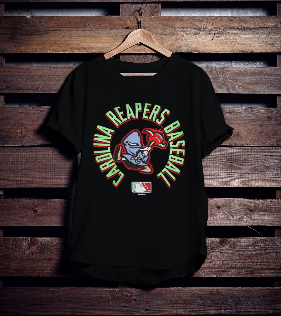 Carolina Reapers Baseball Chili Pepper Character MLB Style T-Shirt
