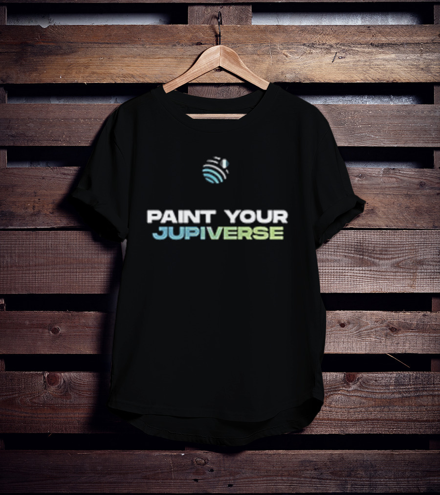 Paint Your Jupiverse Jupiter Planet Art Sip Paint T-Shirt