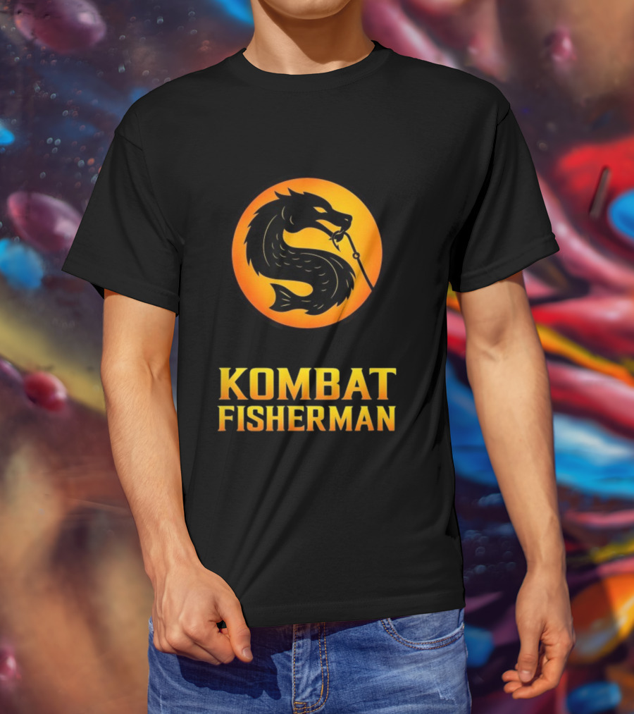 Kombat Fisherman Salmon Fishing Combat Gaming T-Shirt