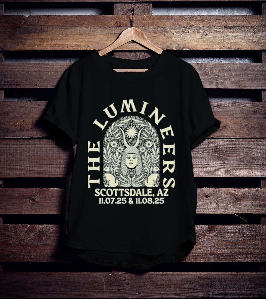 The Lumineers Scottsdale AZ November 7 And 8 2025 Dreamy Draw Festival T-Shirt