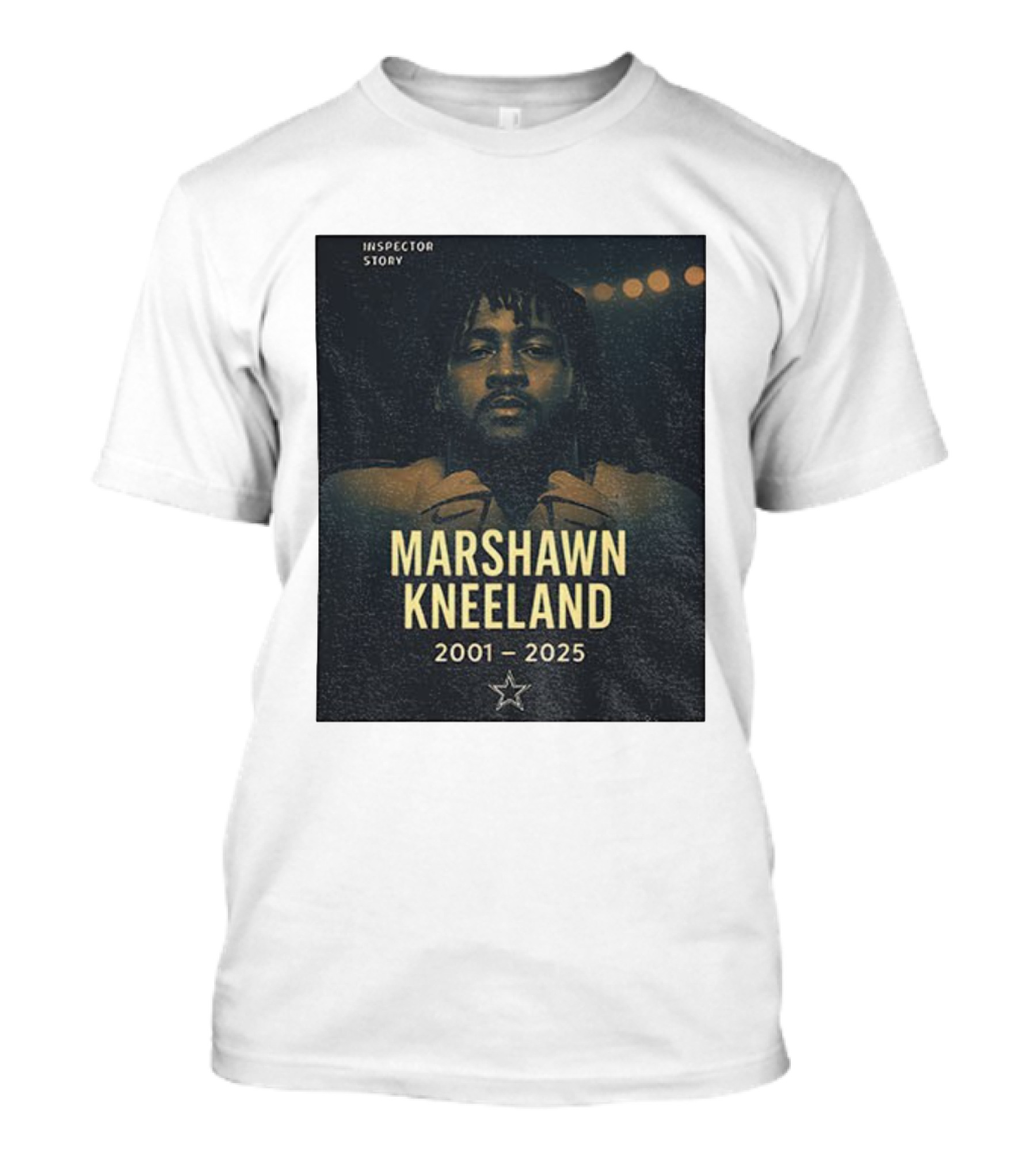 Inspector Story Marshawn Kneeland 2001-2025 Dallas Cowboys Star T-Shirt