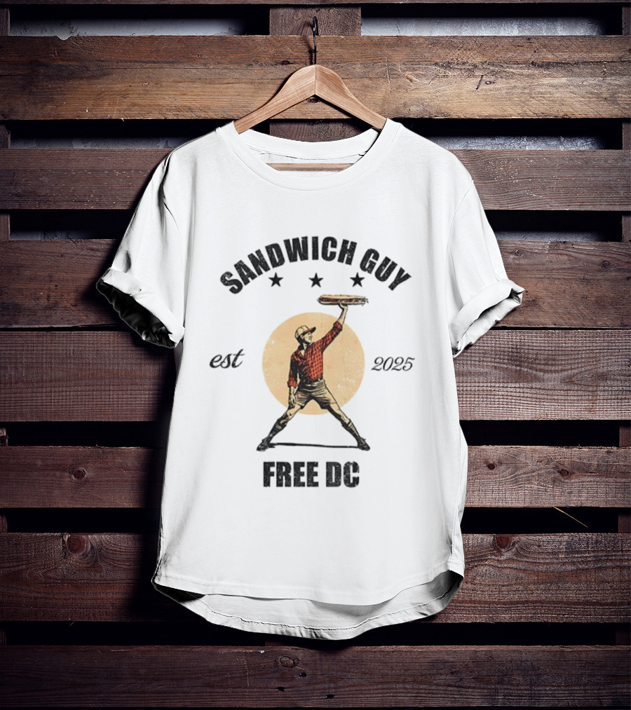 Sandwich Guy Free DC Resistance Est 2025 T-Shirt