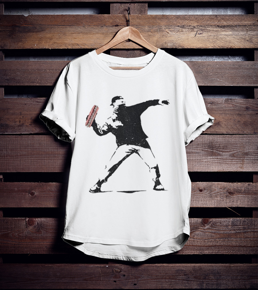 Sandwich Slinger FTW Iconic Sandwich Revolution Guy Throwing Sandwich T-Shirt