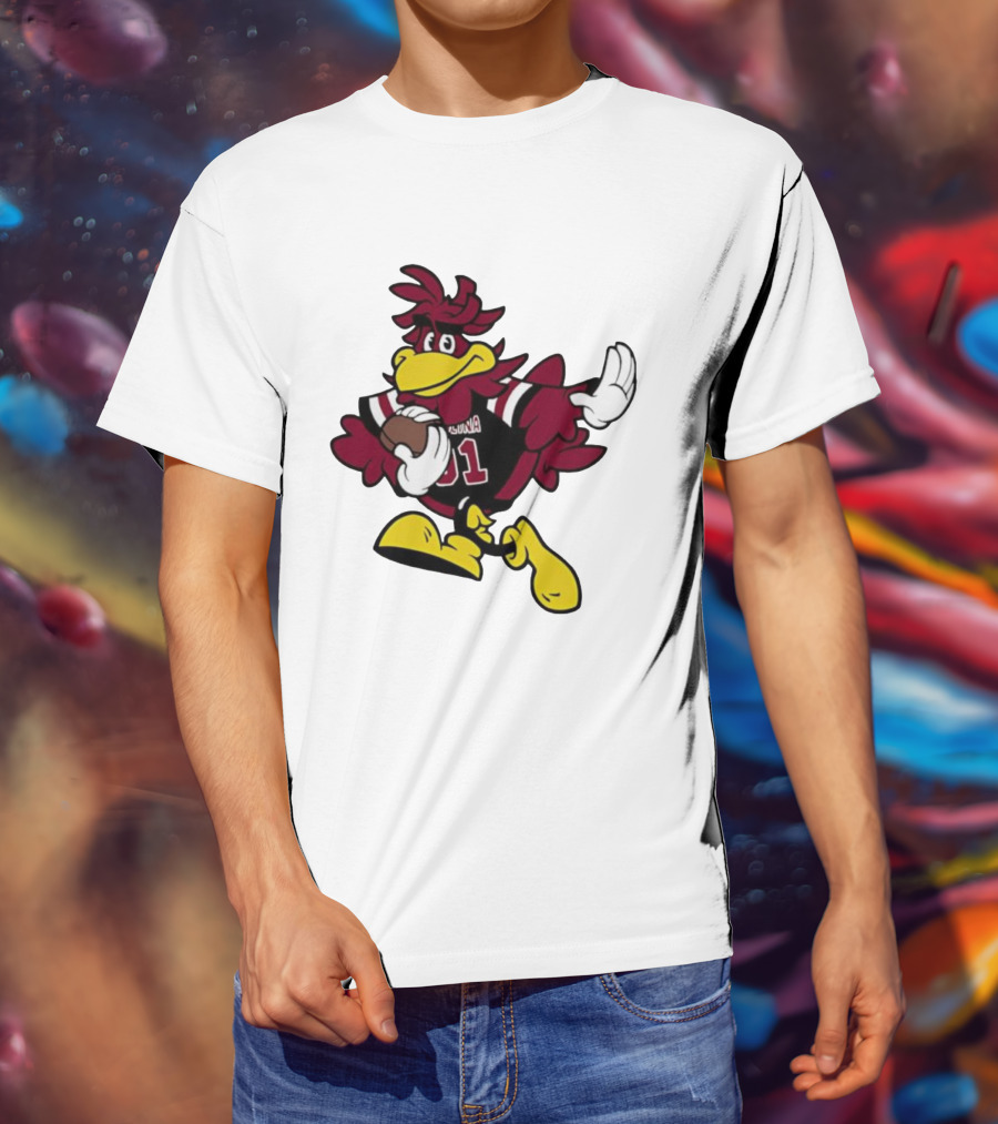 University Of South Carolina Cocky 01 Football Mascot T-Shirt