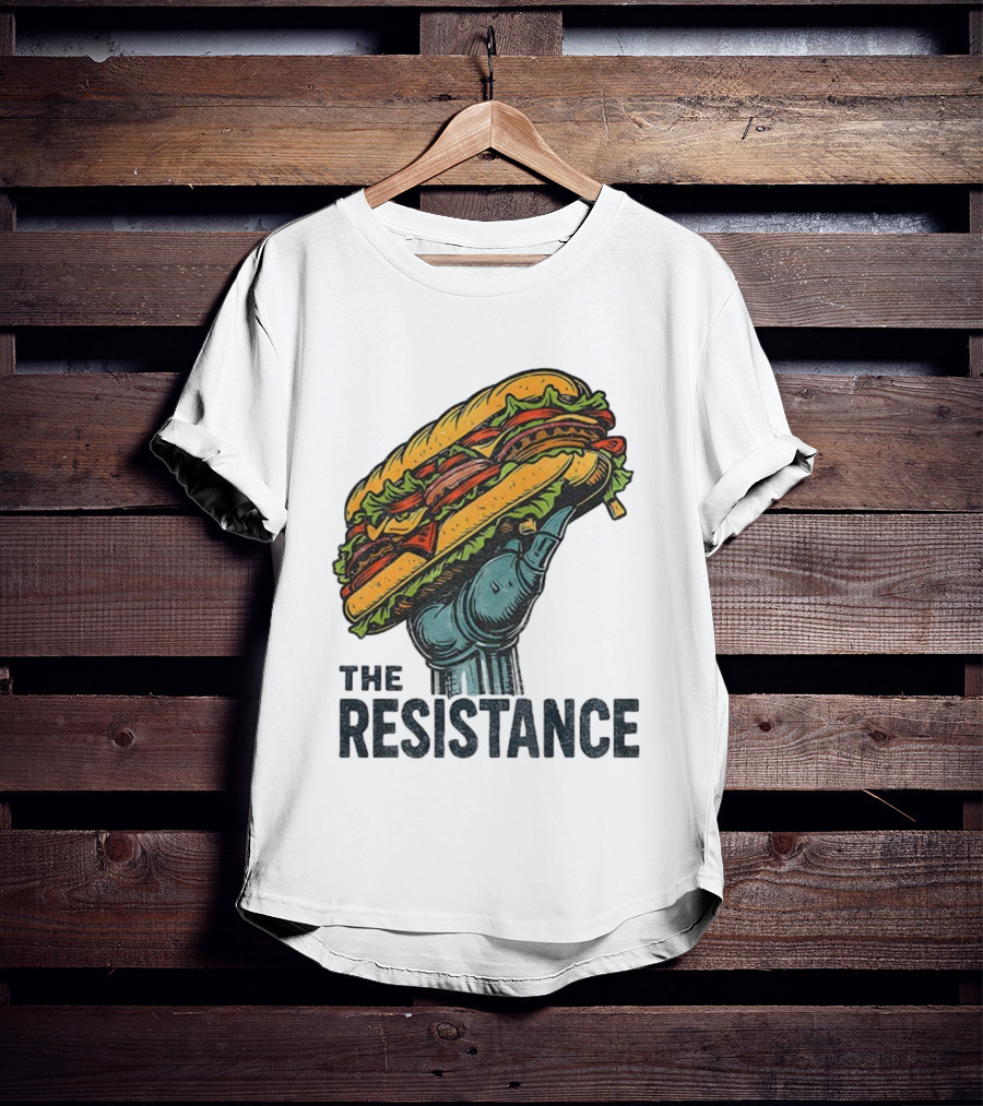 The Resistance Sandwich Fist Abolish ICE Washington T-Shirt