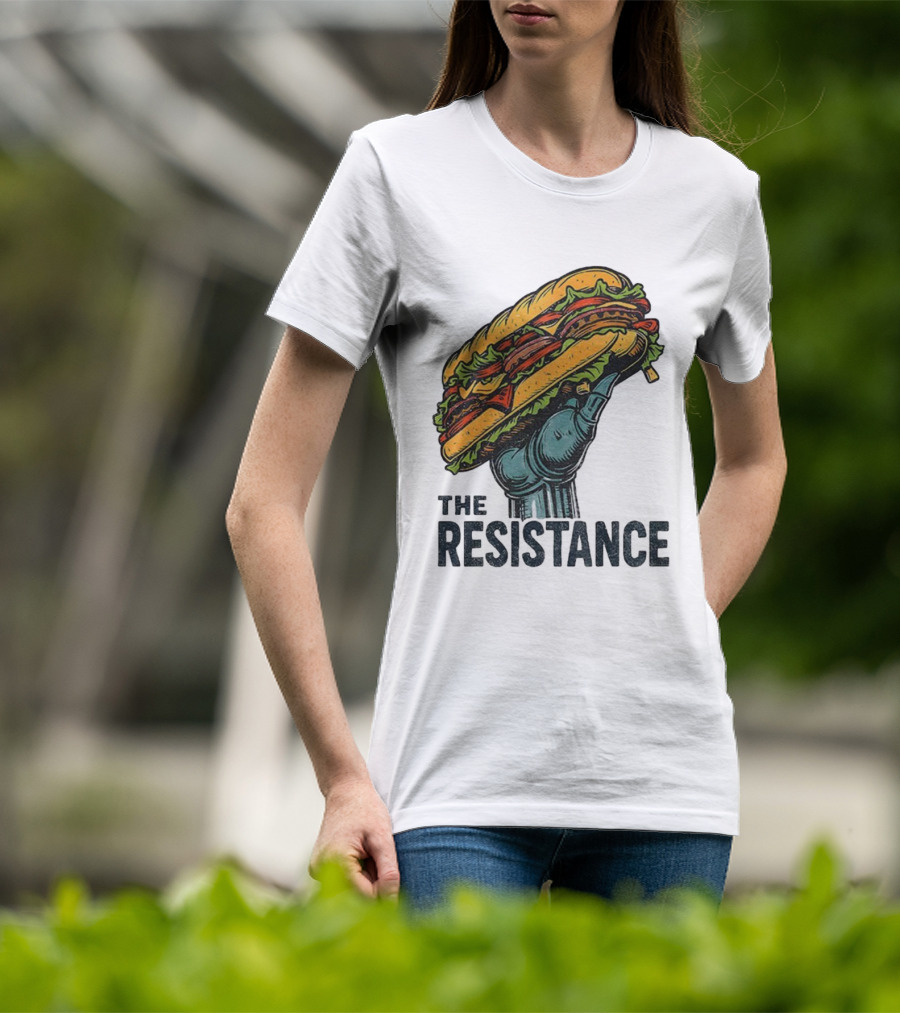The Resistance Sandwich Fist Abolish ICE Washington T-Shirt
