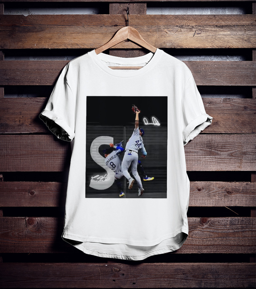 World Series Game 7 Hernández 8 Pages 44 Signatures T-Shirt