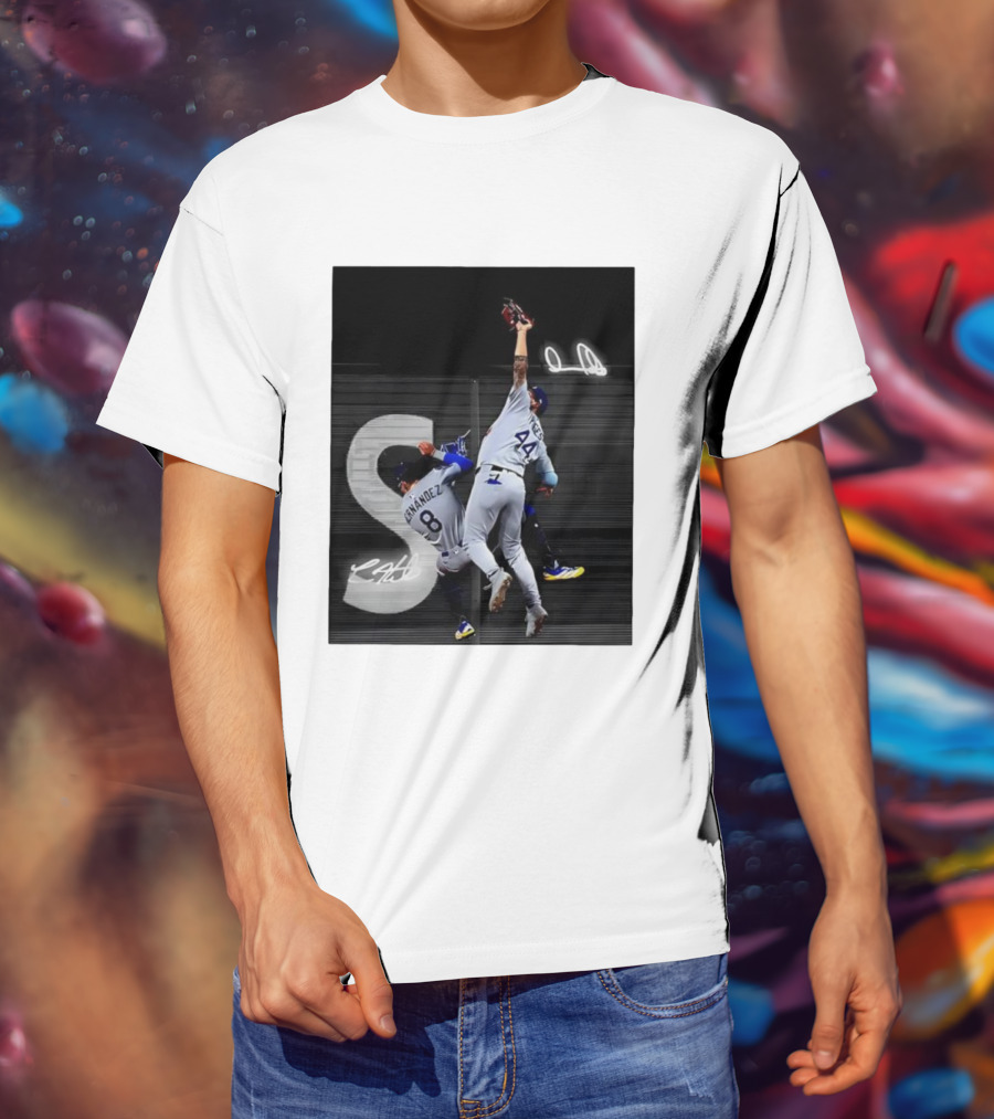 World Series Game 7 Hernández 8 Pages 44 Signatures T-Shirt