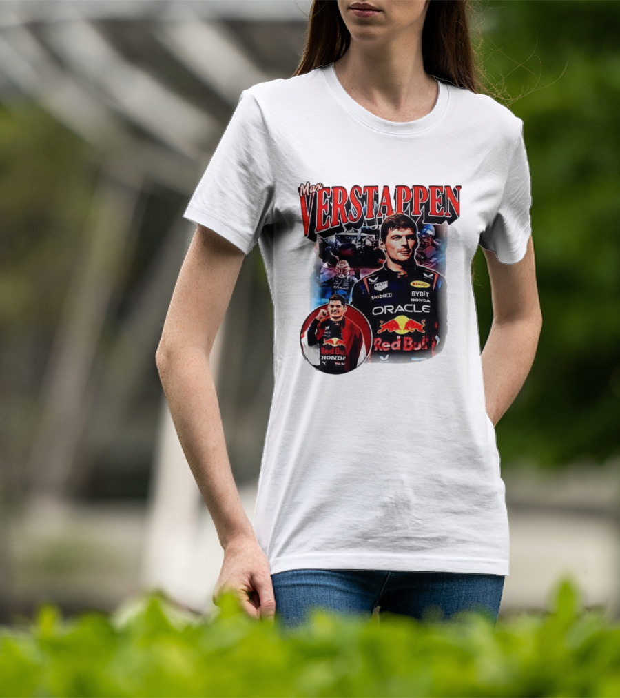 Max Verstappen Red Bull Racing Oracle Honda Mobil1 Bybit T-Shirt