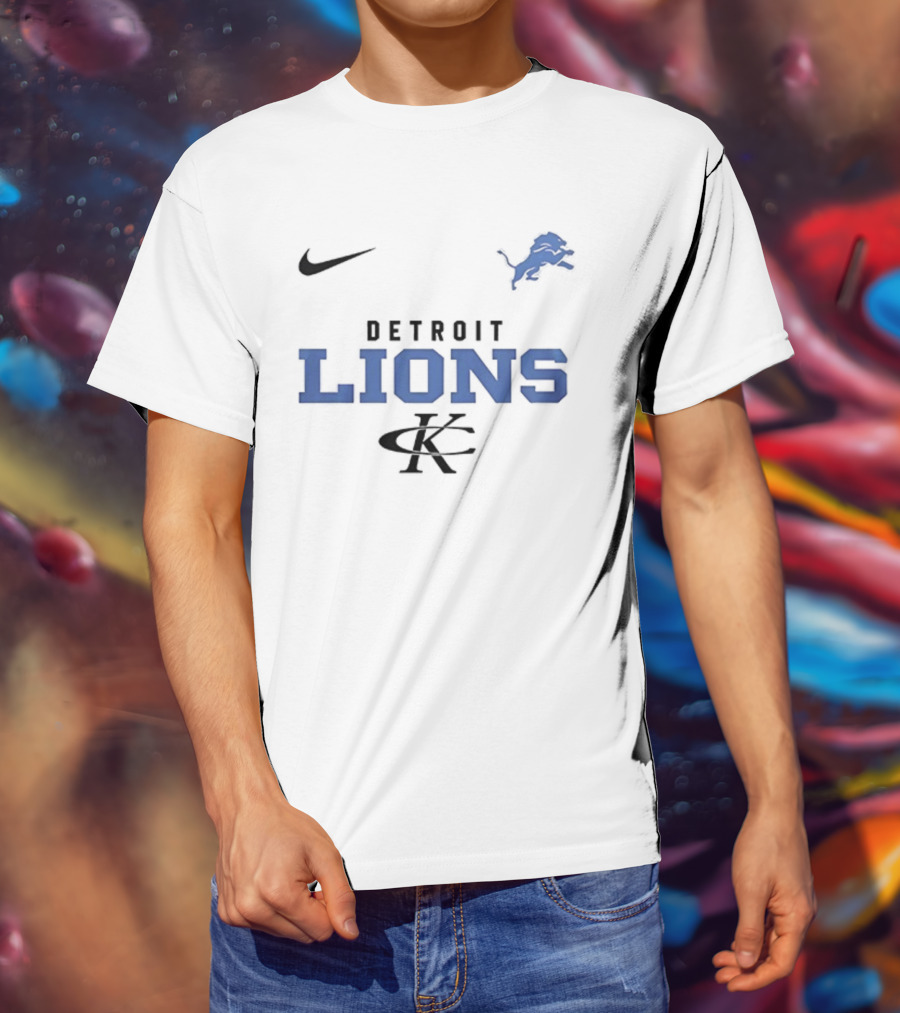 Detroit Lions Kenny Chesney No Shoes Nation 2025 Go Lions T-Shirt