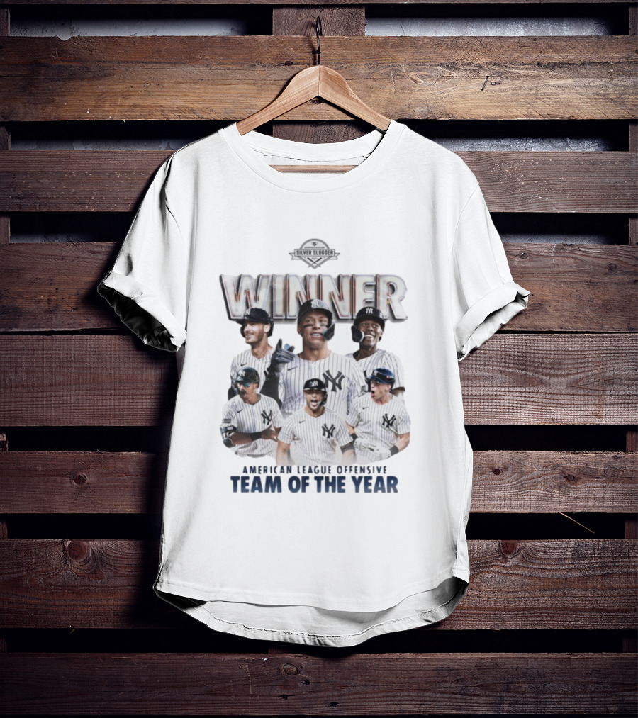 New York Yankees Silver Slugger Winner American League Team Of The Year T-Shirt