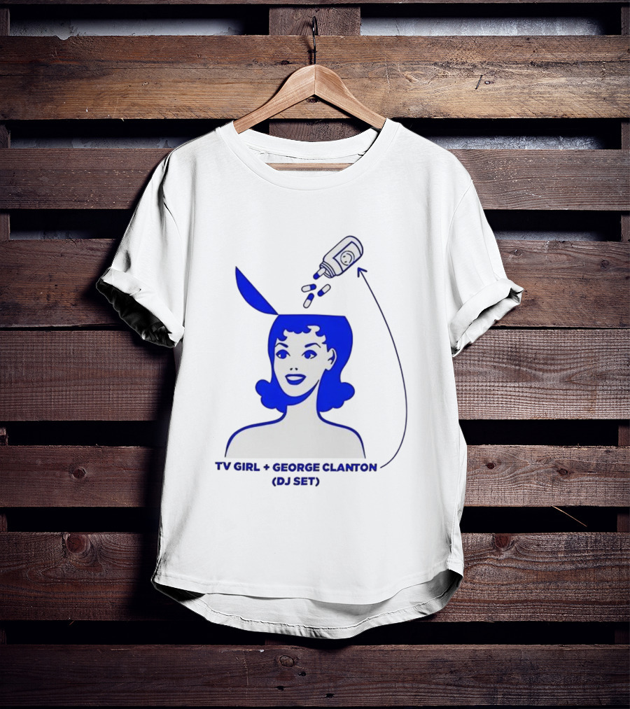 TV Girl George Clanton DJ Set Retro Woman Pills Graphic T-Shirt