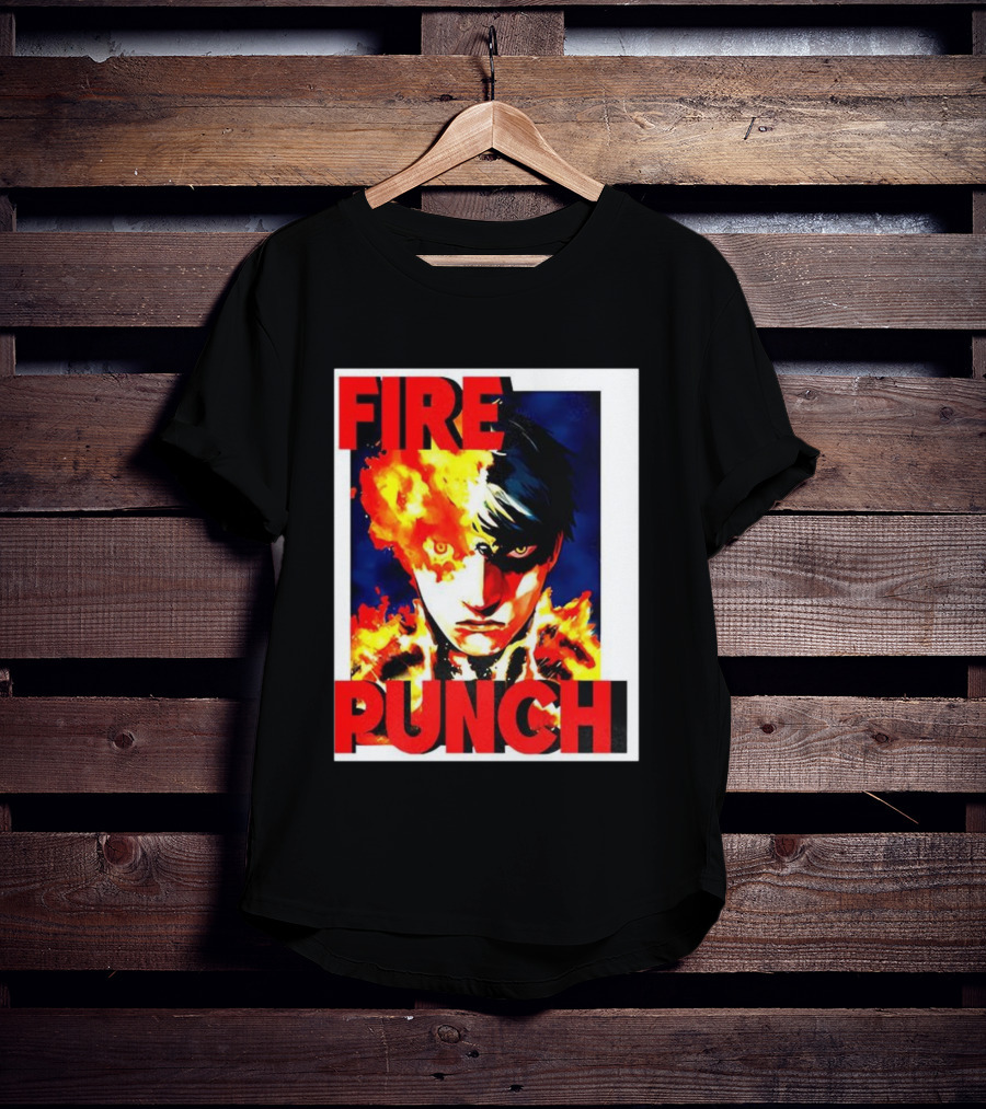 FIRE PUNCH Agni Burning Half Face Manga T-Shirt