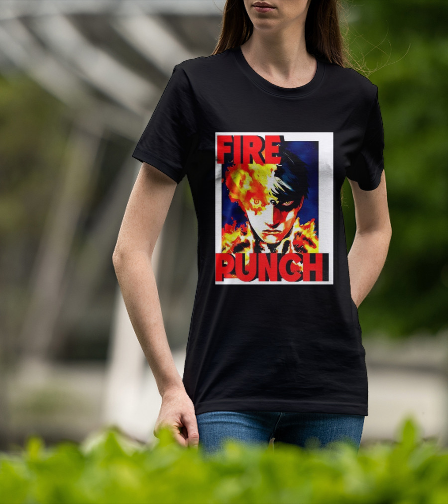 FIRE PUNCH Agni Burning Half Face Manga T-Shirt