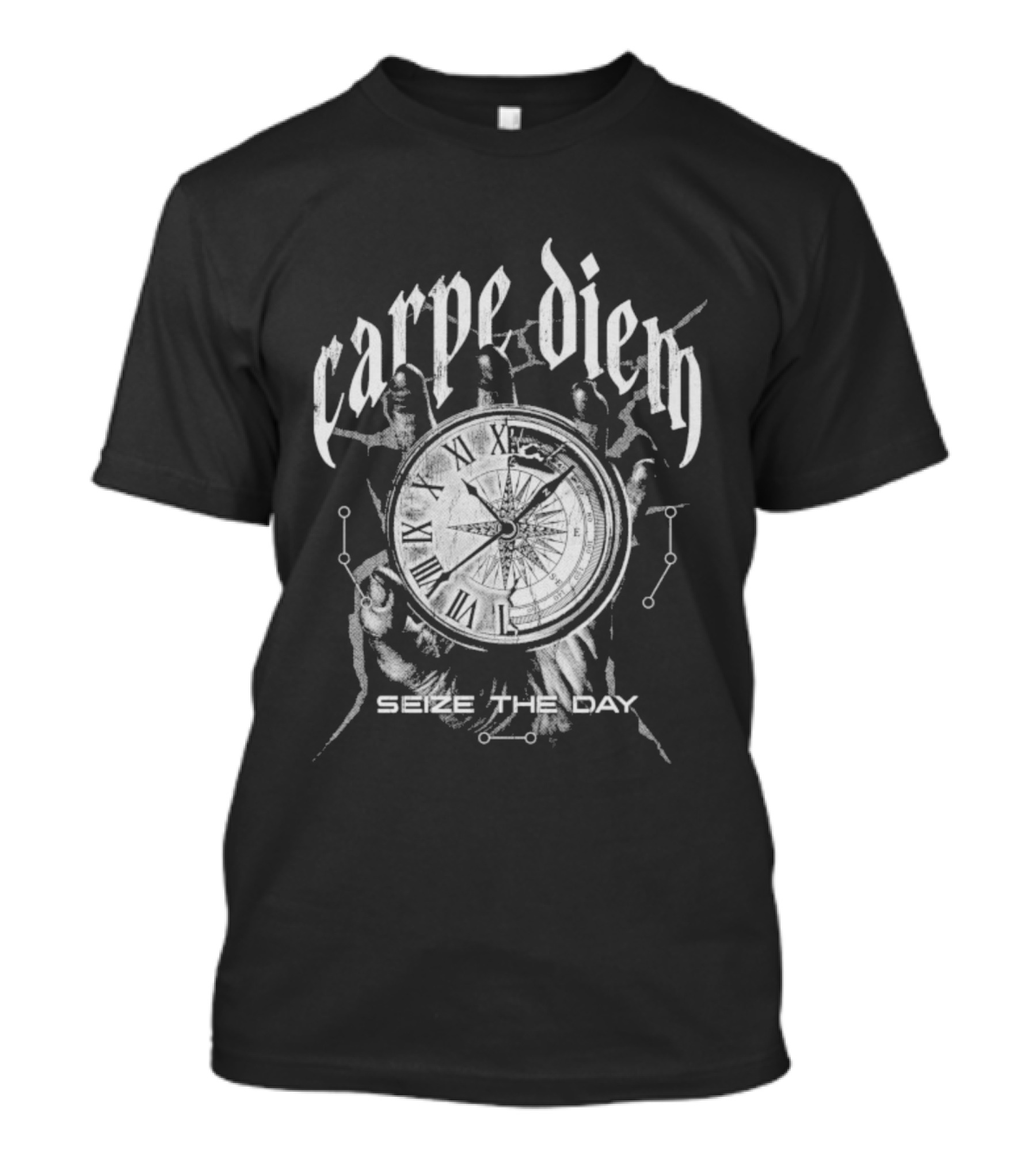 Carpe Diem Seize The Day Roman Numerals T-Shirt