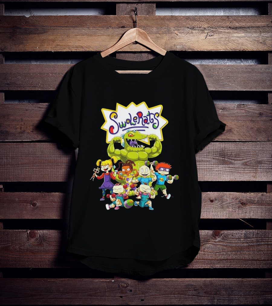 SwoleRats Rugrats Cartoon Gym Fitness Parody T-Shirt