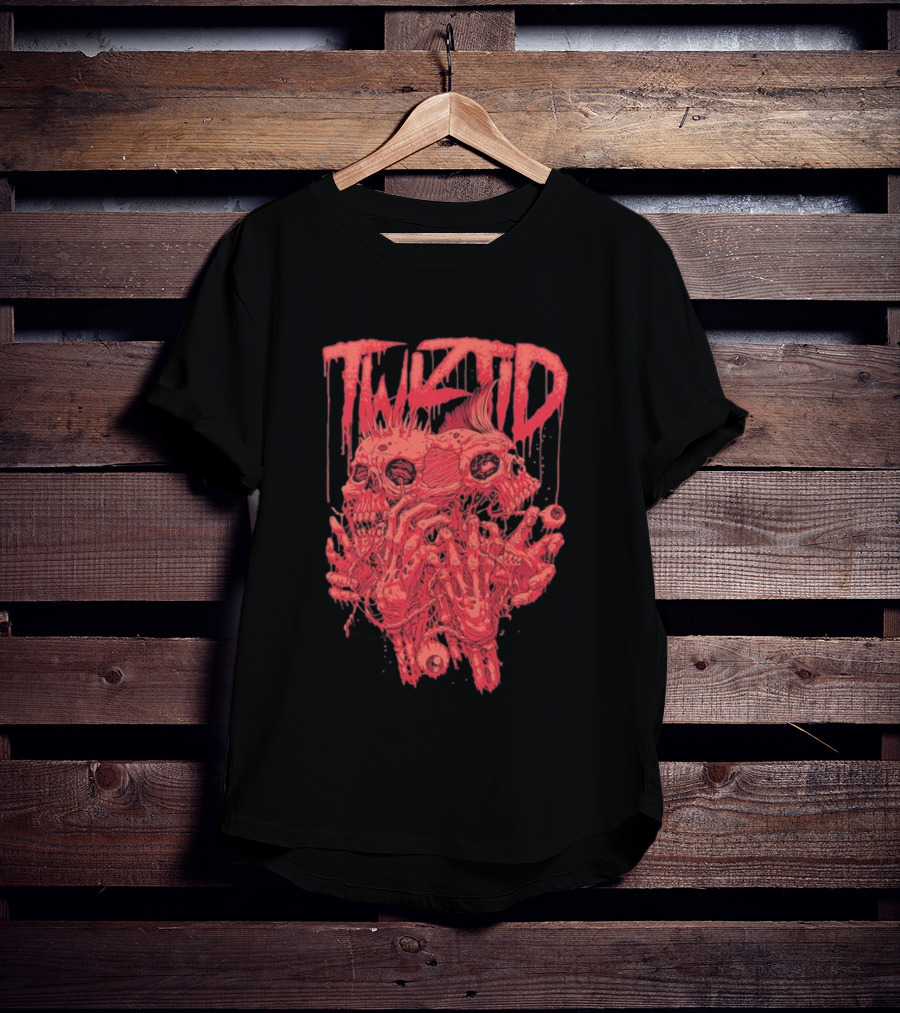 Twiztid Skeletons Bloody Dripping Skull Twiztid T-Shirt