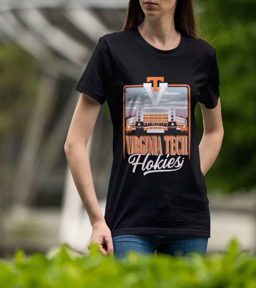 Virginia Tech Hokies Lane Stadium VT Travis Field Tailgate Football Atmosphere T-Shirt