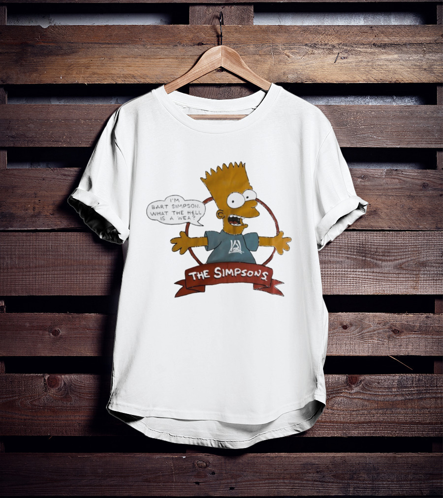 The Simpsons Bart Simpson What The Hell Is A Wea T-Shirt