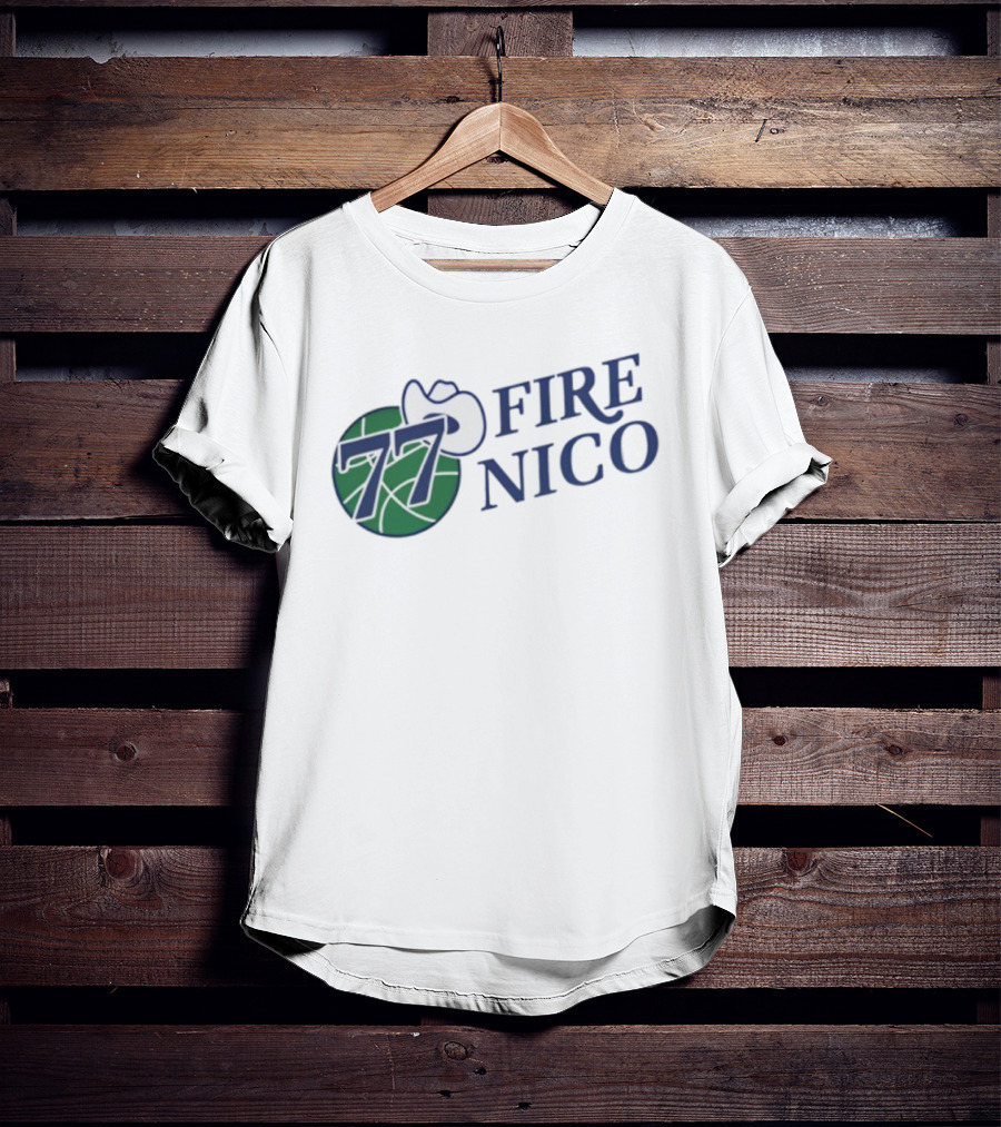 Fire Nico 77 Basketball Cowboy Hat T-Shirt