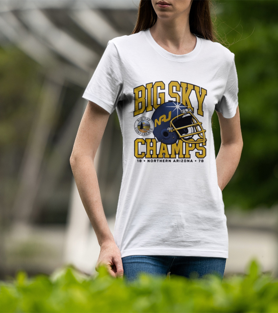 Big Sky Champs 1978 Northern Arizona NAU Football Conference Victory T-Shirt