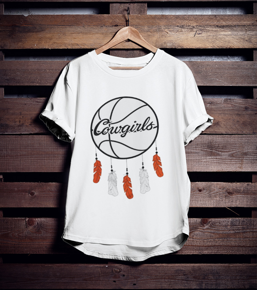 Oklahoma State Cowgirls Basketball Dreamcatcher Feathers T-Shirt