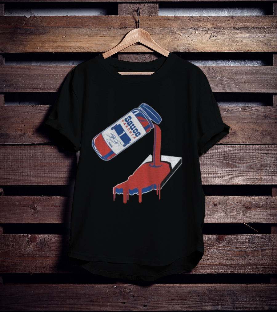 Sauce Gardner Indy Bottle #1 Signature 캐릭터 Red Team Colors T-Shirt