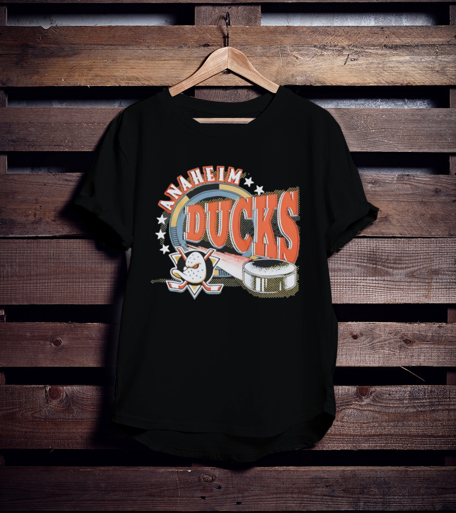 Anaheim Ducks Hockey Mask Puck NHL Team T-Shirt