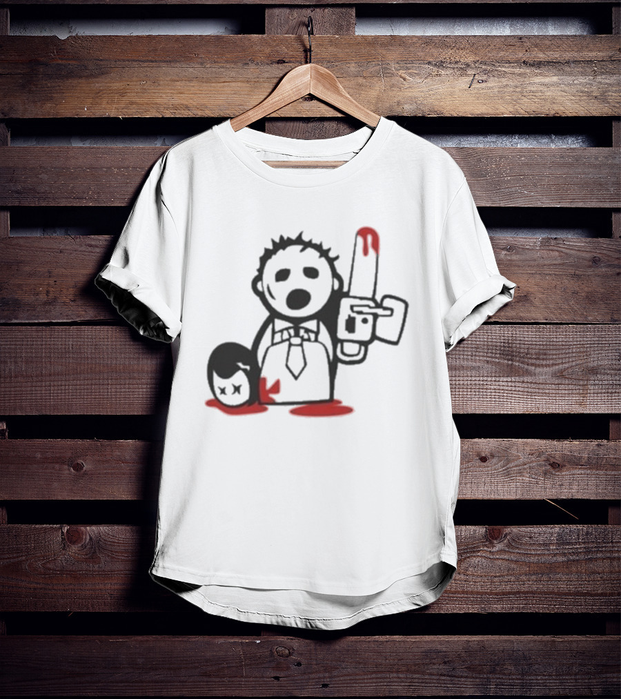 Jarek Stankiewicz Nora Zombie Nation Chainsaw Cartoon T-Shirt