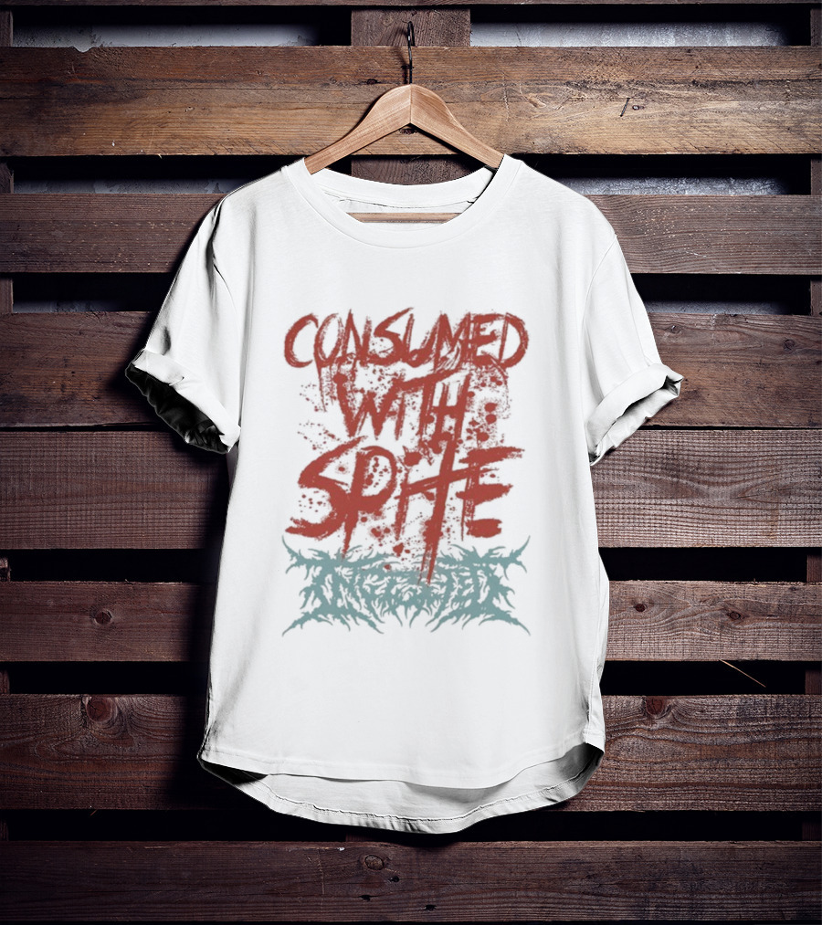 Ingested Consumed With Spite Metal Music Band Typography T-Shirt
