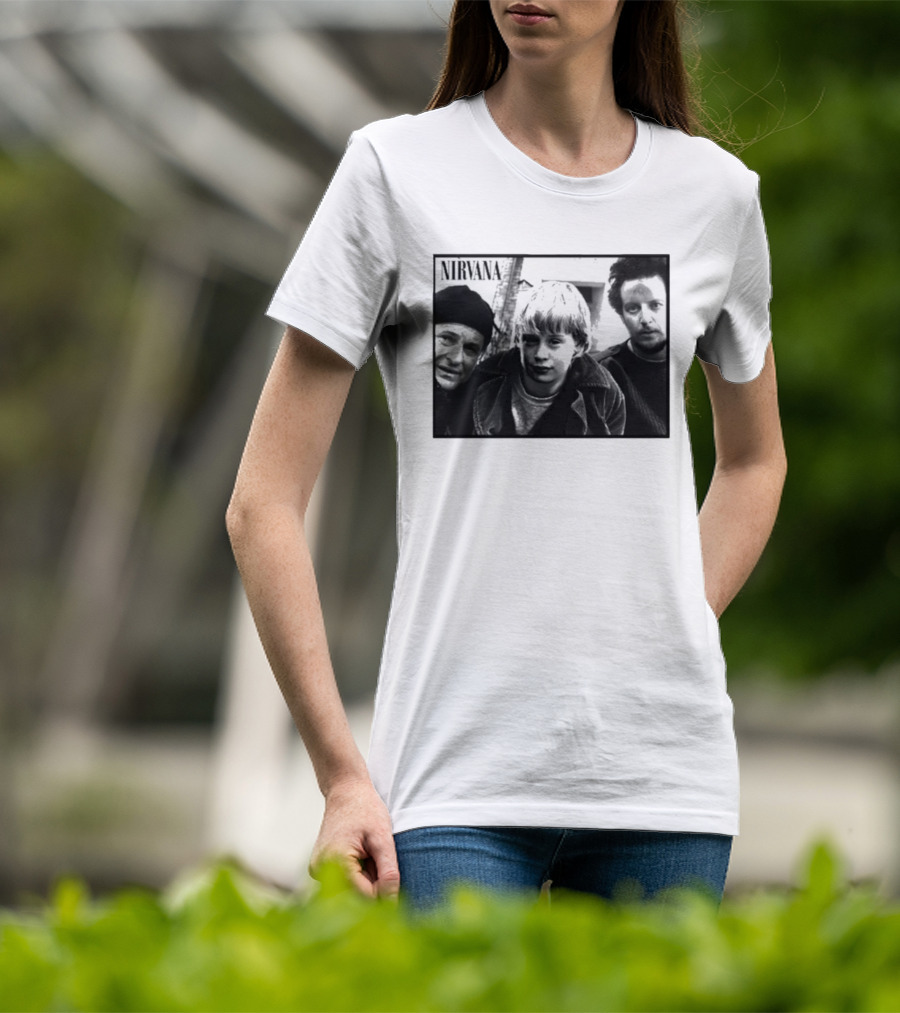 Nirvana Meets Home Alone Mashup Holiday Edition T-Shirt