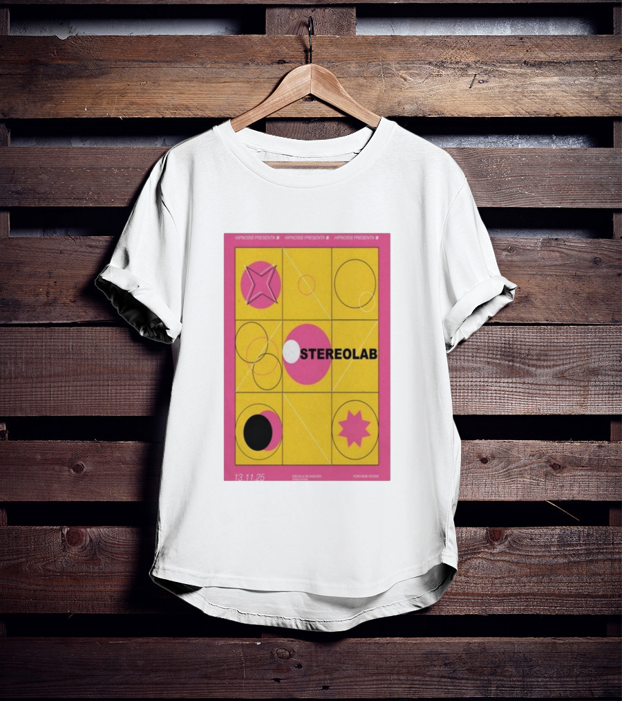 Hypnosis Presenta Stereolab Mexico 13.11.25 Foro Indie Rocks Escuela De Aviacion T-Shirt