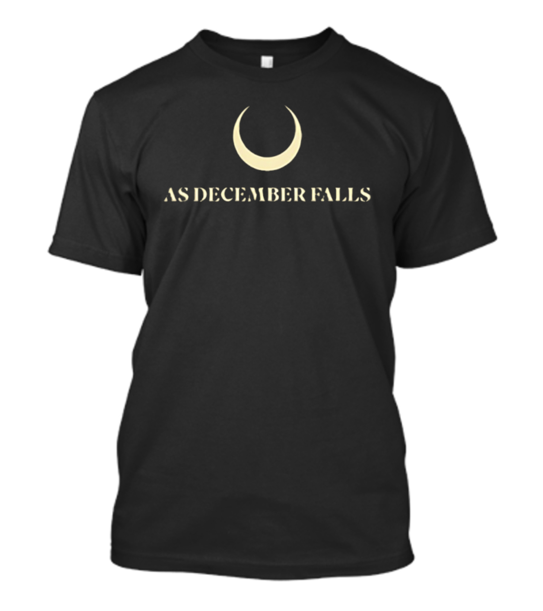 As December Falls Crescent Moon Logo 2025 T-Shirt