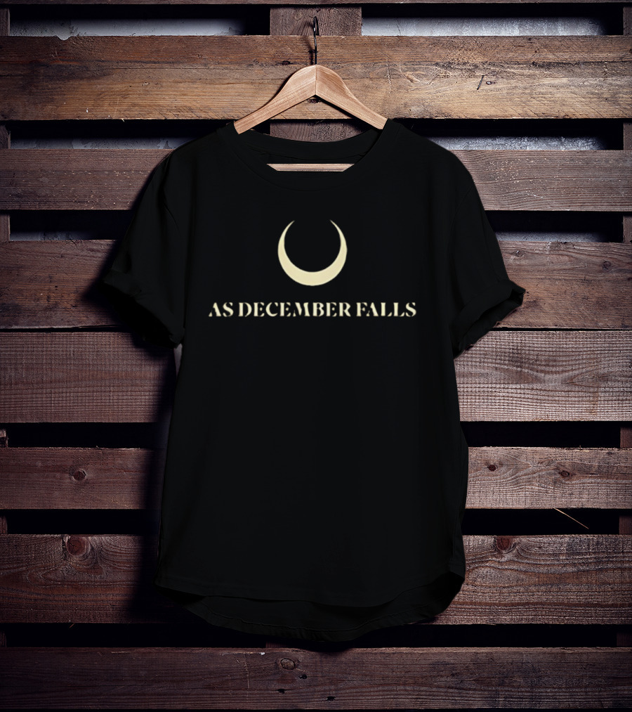As December Falls Crescent Moon Logo 2025 T-Shirt