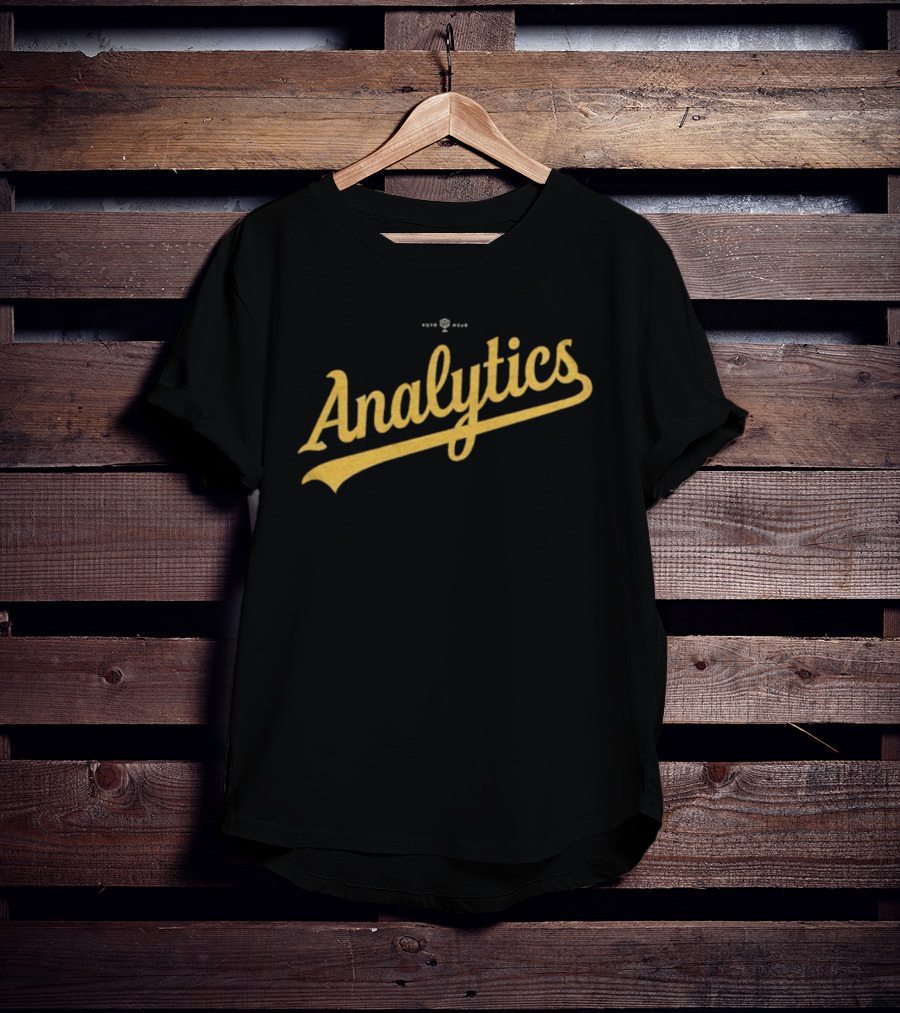 Oakland Athletics Analytics Script Retro Style T-Shirt