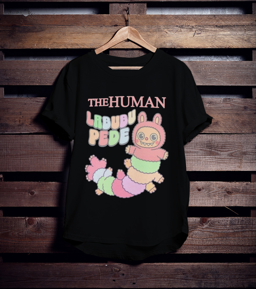 The Human Labubu Pede Pastel Cartoon Character Design T-Shirt