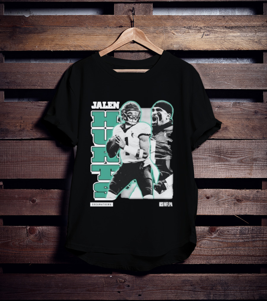 Jalen Hurts Dreamathon Philadelphia Eagles NFLPA Philly Football T-Shirt
