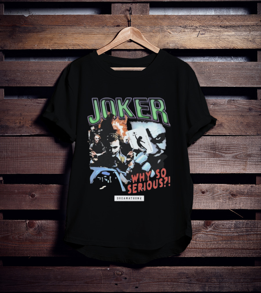 Joker Why So Serious Dreamathon Playing Card Artwork T-Shirt