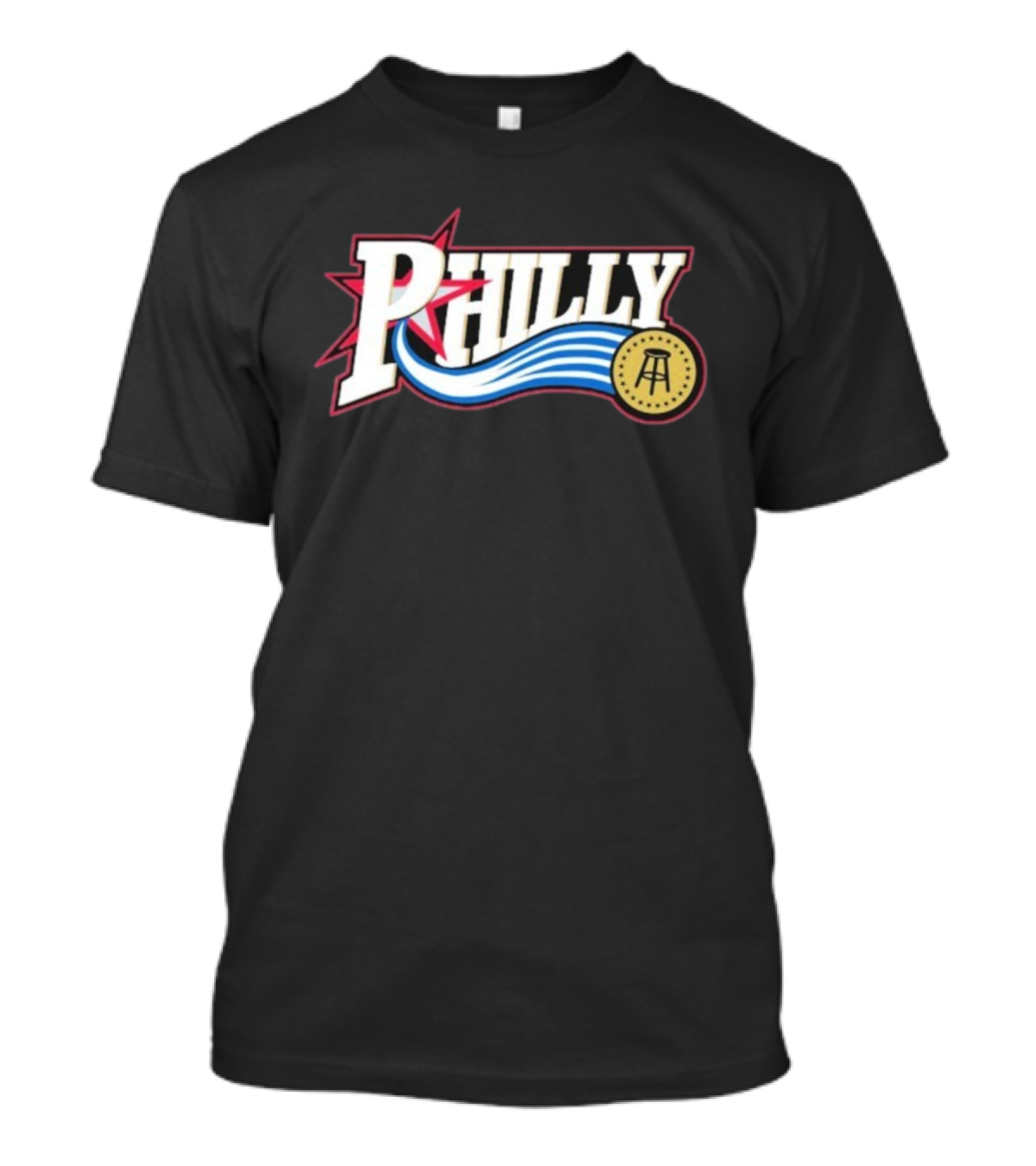 Philly Star With Stool And Wave Elements T-Shirt