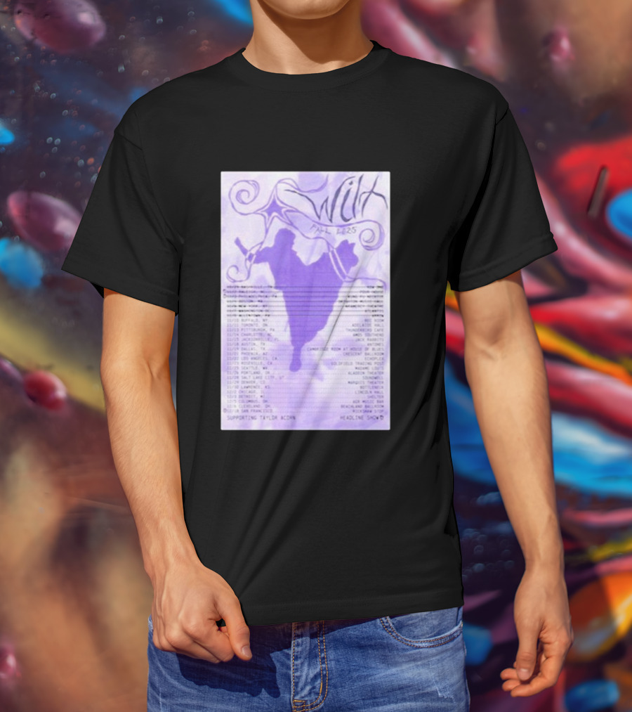Wilt Fall 2025 Tour Dates Supporting Taylor Acorn Headline Shows T-Shirt